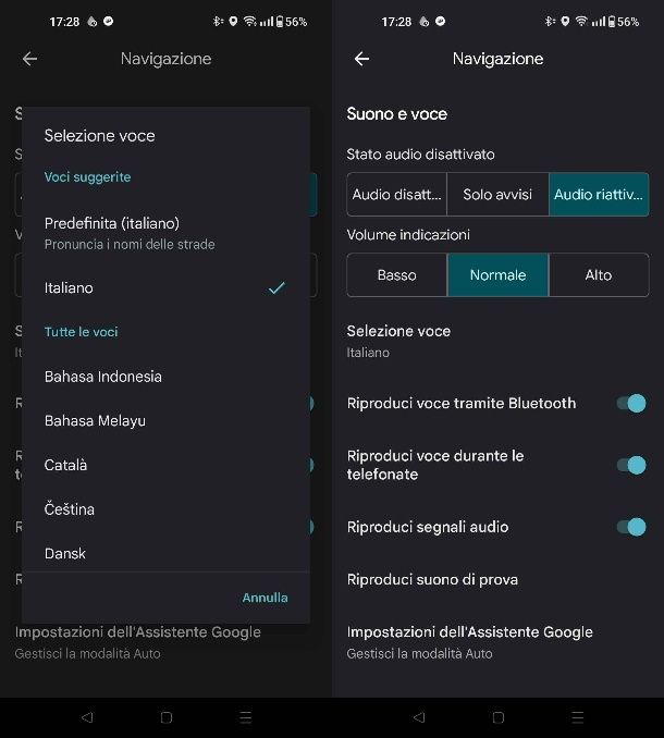 Come cambiare voce a Google Maps su Android