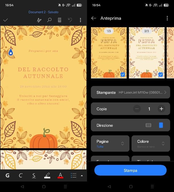 Come fare un volantino su Word su smartphone e tablet