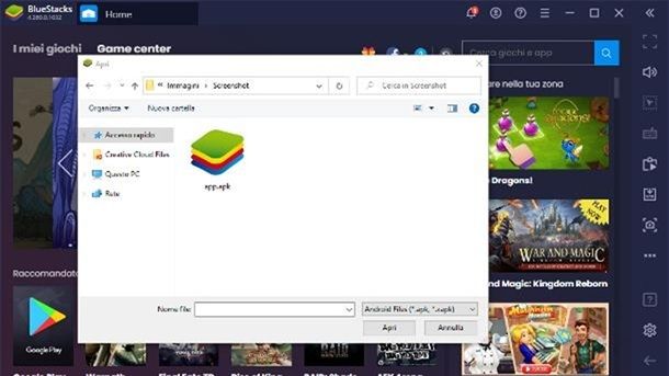 Come installare APK su PC BlueStacks