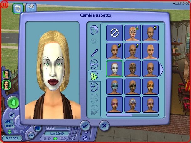 Specchio Modifica aspetto The Sims 2