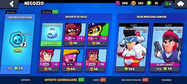 Negozio Brawl Stars Offerte giornaliere