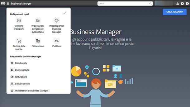 Come creare una Vetrina su Facebook con il Business Manager