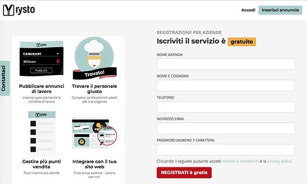 Siti per ricerca personale Rysto.com