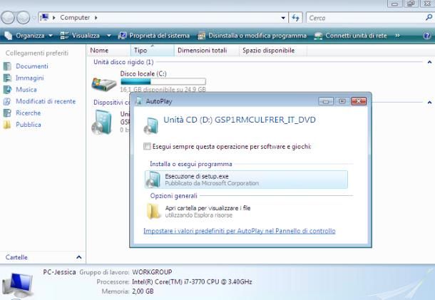 Come aggiornare Windows Vista a Windows 7