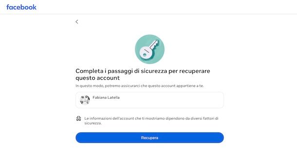 Procedura di recupero account hackerato Facebook 