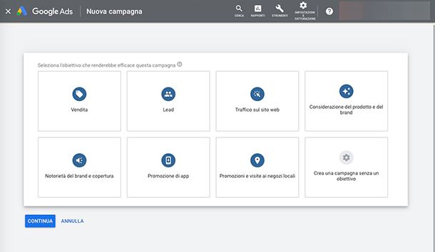 Come creare una campagna Google Ads obiettivi e tipi di campagna