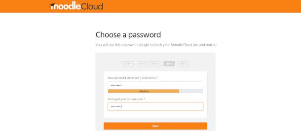 registrazione Password Moodle