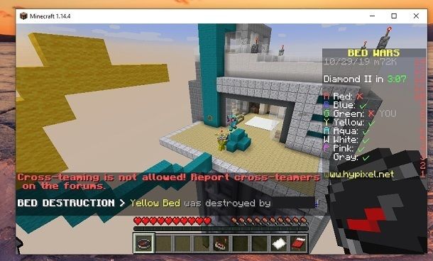 Guardare altri giocatori Minecraft PvP