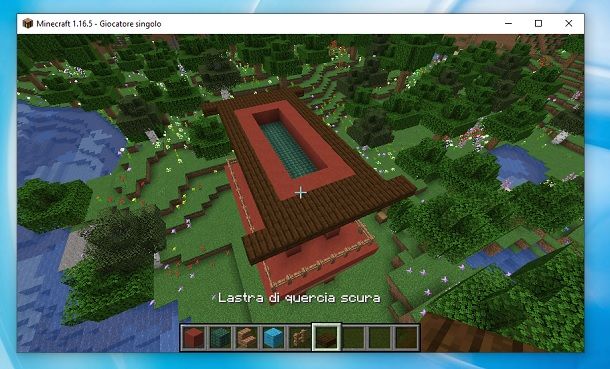 Lastre di quercia scura Minecraft