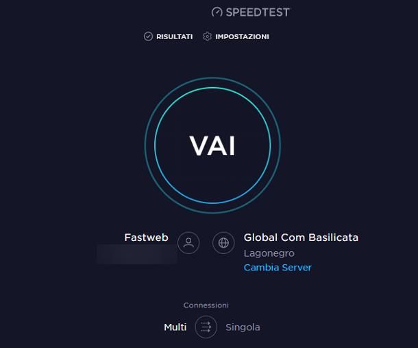 Velocità Internet