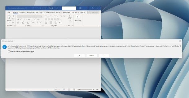 Come scrivere su un PDF con Word