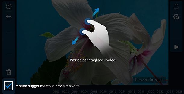 Come ritagliare l'immagine di un video con PowerDirector