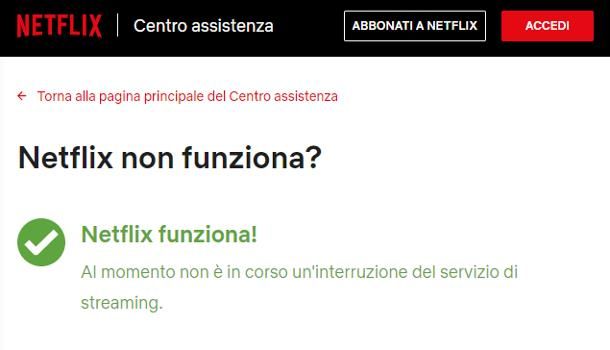 Problemi con Netflix oggi