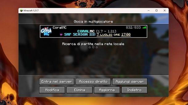 Migliori server italiani Minecraft Java CoralMC