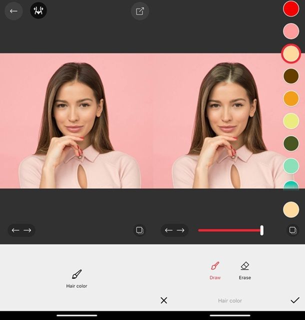 Altre app per cambiare colore dei capelli