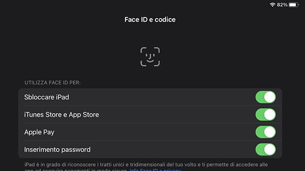 face id iPad