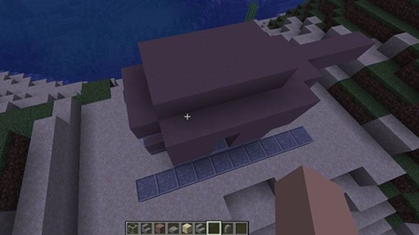 Elicottero visuale alto Minecraft
