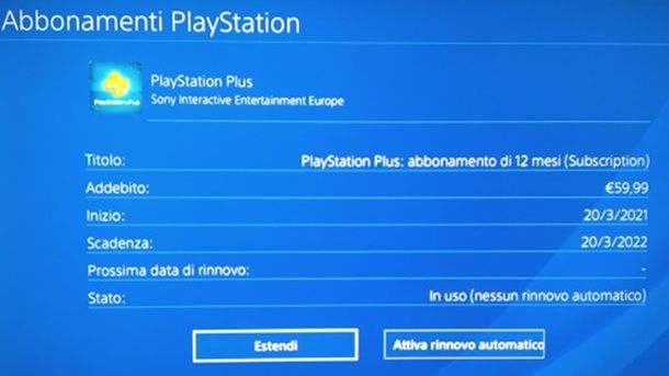 Come vedere quando scade il Plus PS4