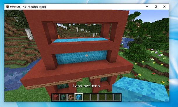 Lana azzurra Minecraft