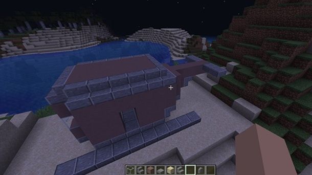 Elicottero Minecraft lato