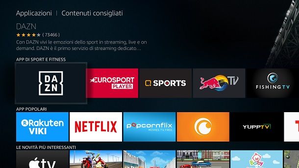 Come installare app su Fire Stick Amazon