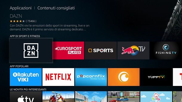 Come installare app su Fire Stick Amazon