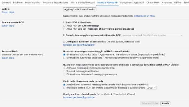 Come trovare il server di posta elettronica: Gmail