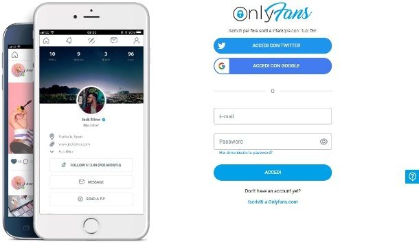 Come iscriversi su OnlyFans