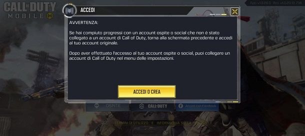 Account Call of Duty Mobile