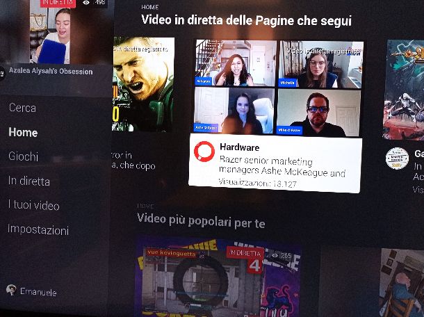 Facebook Watch interfaccia