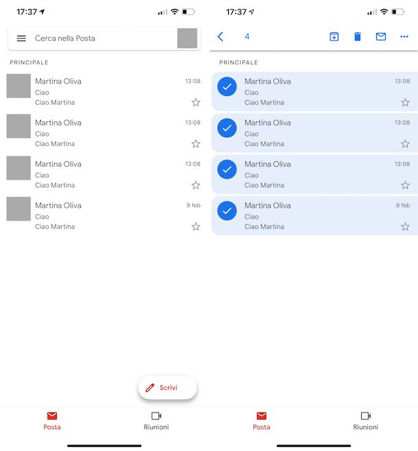 Posta in arrivo Gmail app