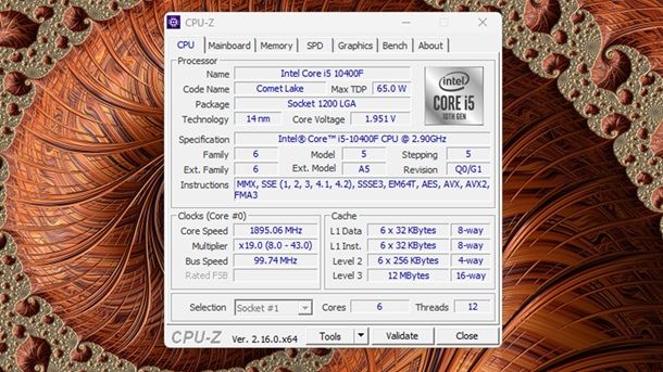 Altre possibilità per vedere il processore del PC CPU-Z