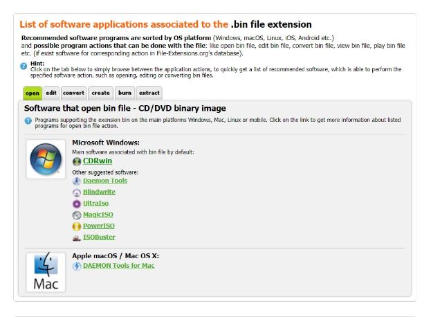 File-Extensions programmi
