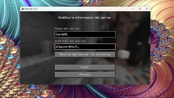 Come entrare in un server italiano Minecraft Java