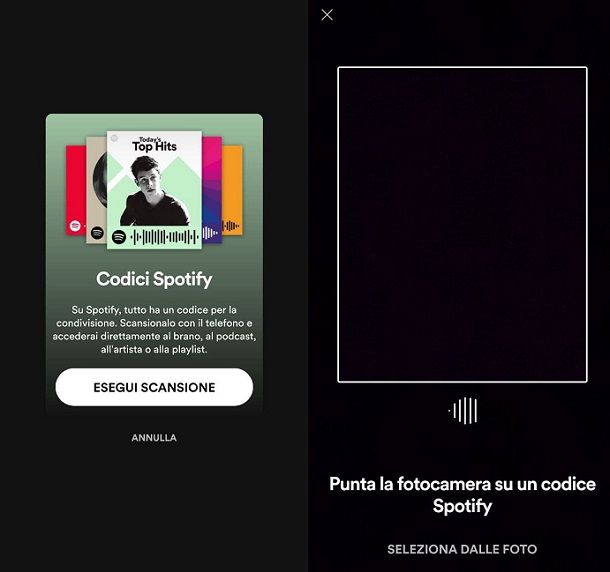 Come stampare codice Spotify