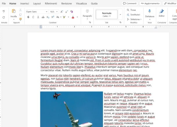 Come scrivere accanto a un'immagine su Word