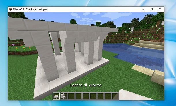 Tempio greco lati Minecraft