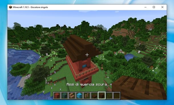Tetto tempio giapponese Minecraft