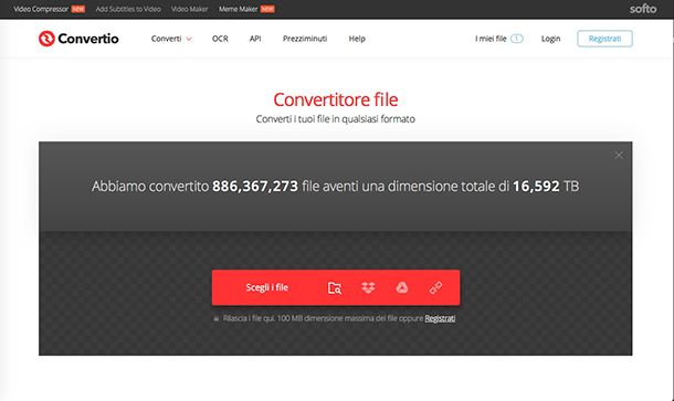 Come trasformare una foto in PNG con Convertio