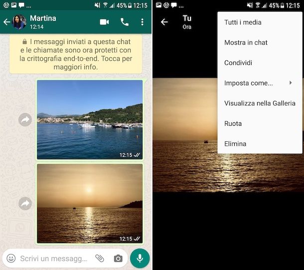 Come copiare una foto da WhatsApp