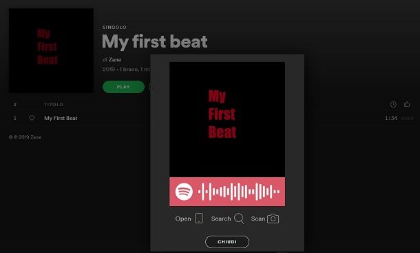 Codice Canzone Spotify