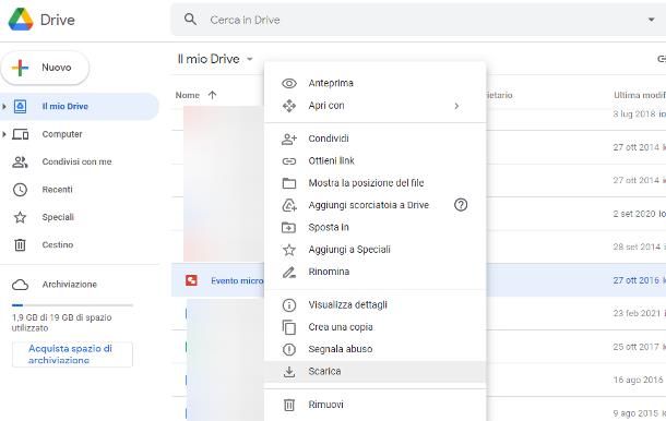 Come recuperare backup di Google Drive: dati