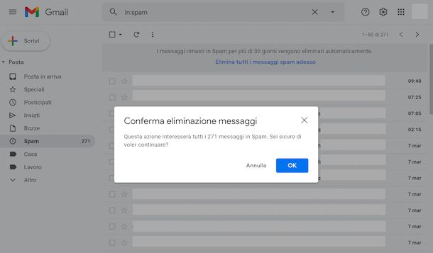 Spam Gmail