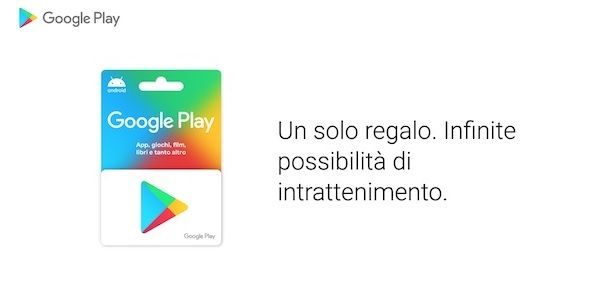 Carta regalo Google Play