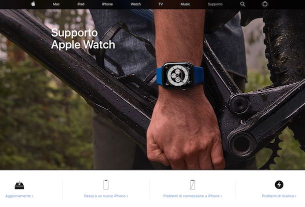 Apple Watch supporto
