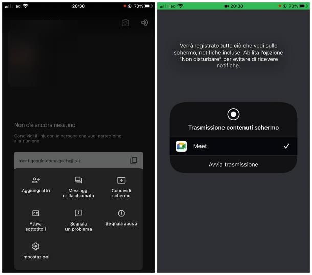Come condividere lo schermo su Classroom da smartphone e tablet