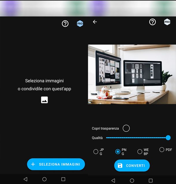 Come trasformare una foto in PNG con Android