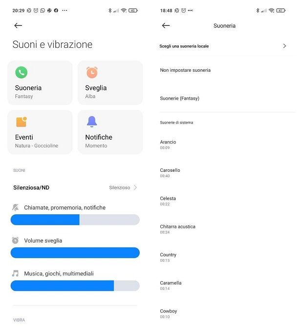 Come personalizzare la suoneria su Android