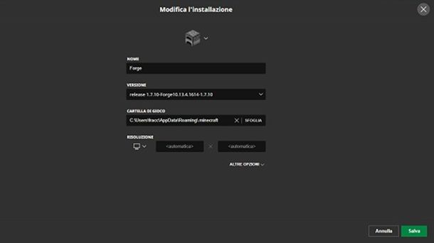 Forge Minecraft mod Java
