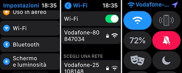 Collegare Apple Watch al Wi-Fi